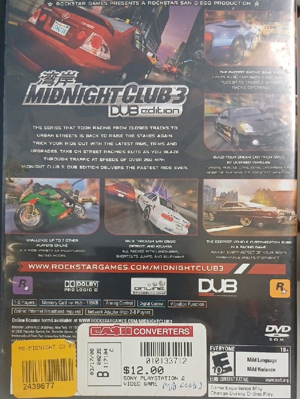 Sony Midnight Club 3 DUB Edition-PS2 - Picture 3 of 6